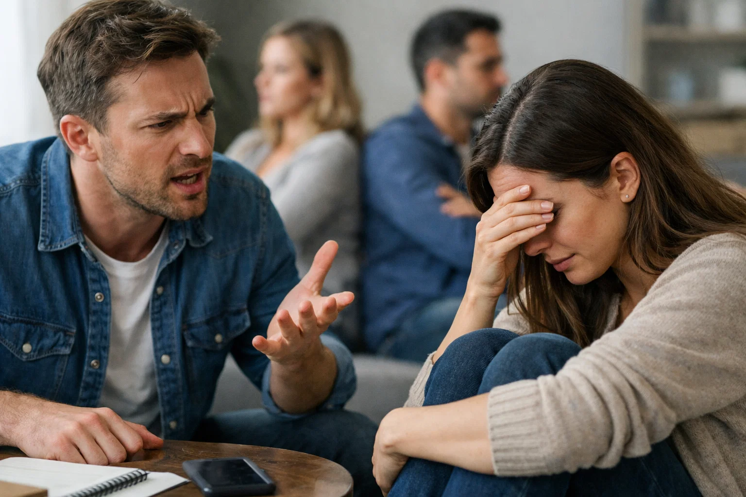 The main reasons for conflict between couples