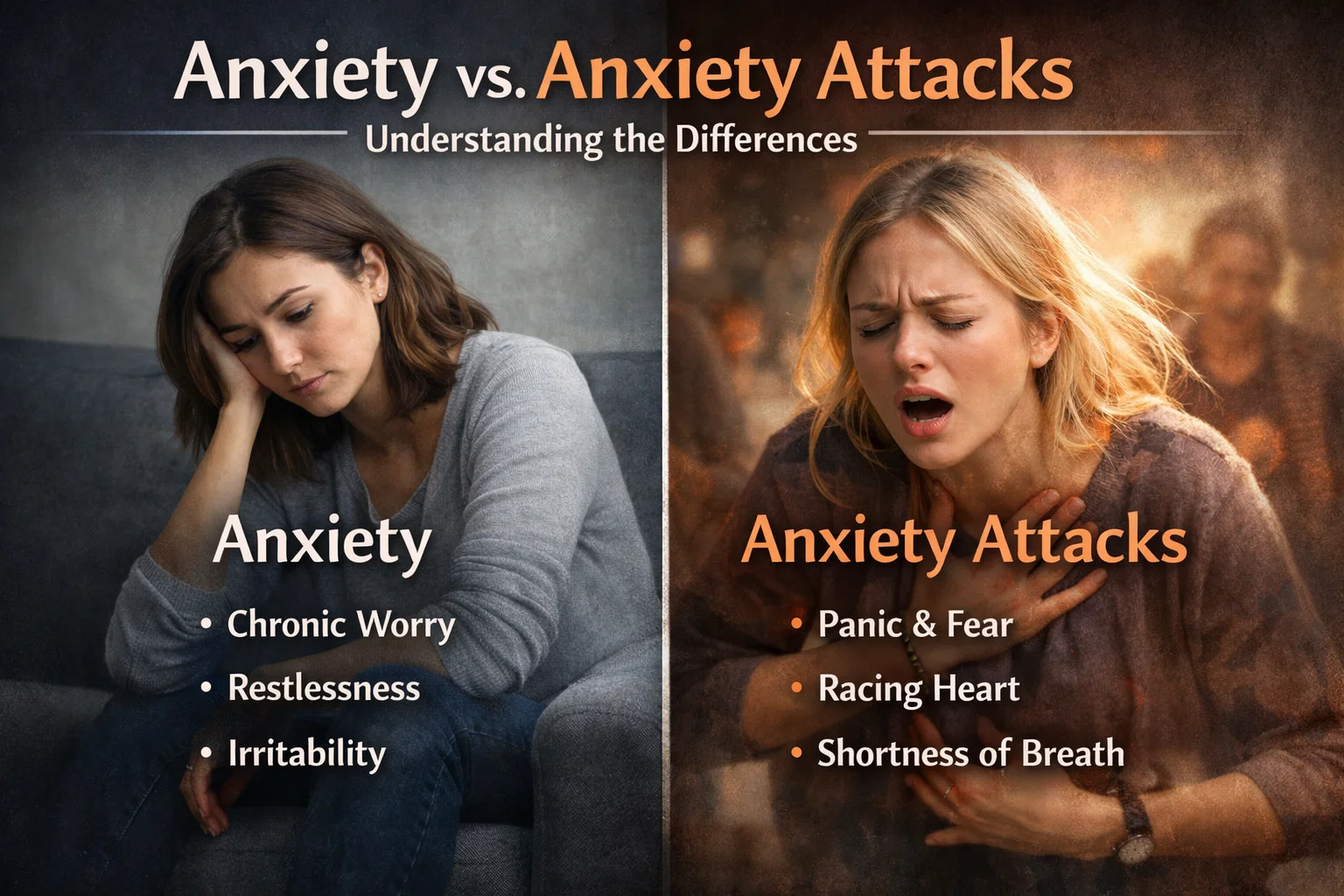 Anxiety vs. Anxiety Attacks: Understanding the Differences