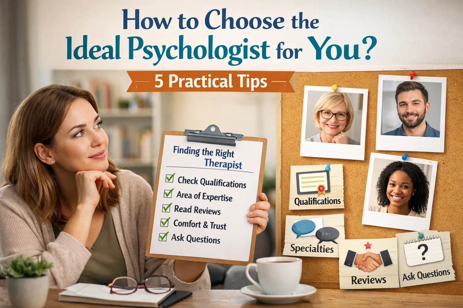 How to choose the ideal psychologist for you? 5 practical tips