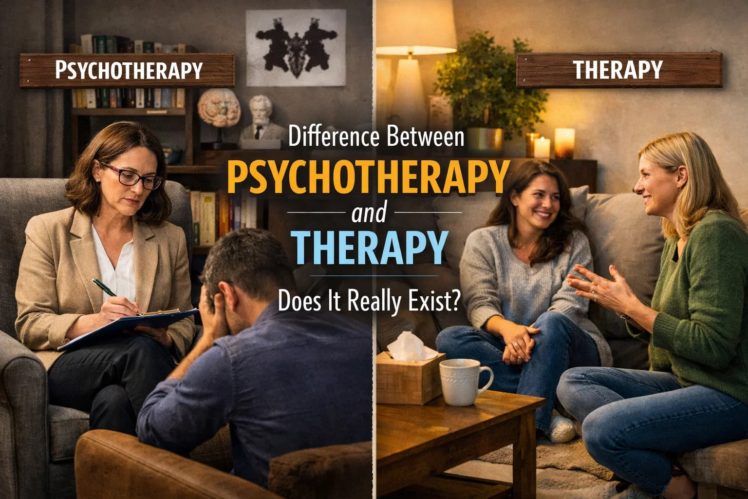 Difference between psychotherapy and therapy: does it really exist?