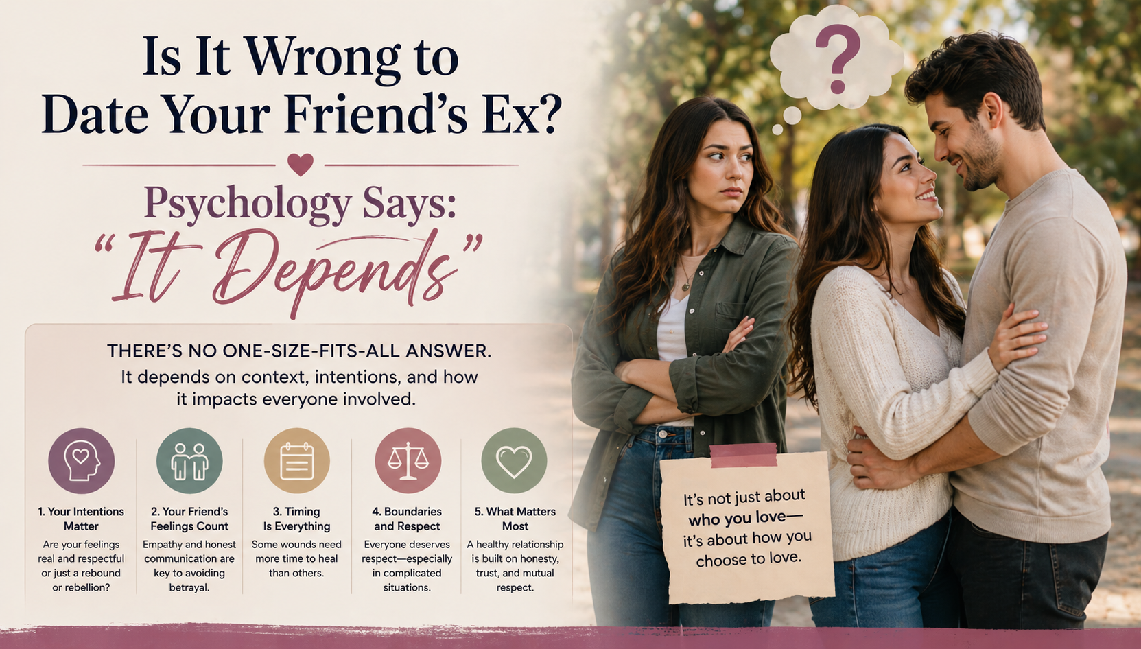 Is It Wrong to Date Your Friend’s Ex? Psychology Says: “It Depends”